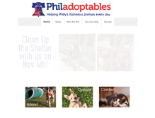 Tablet Screenshot of philadoptables.org